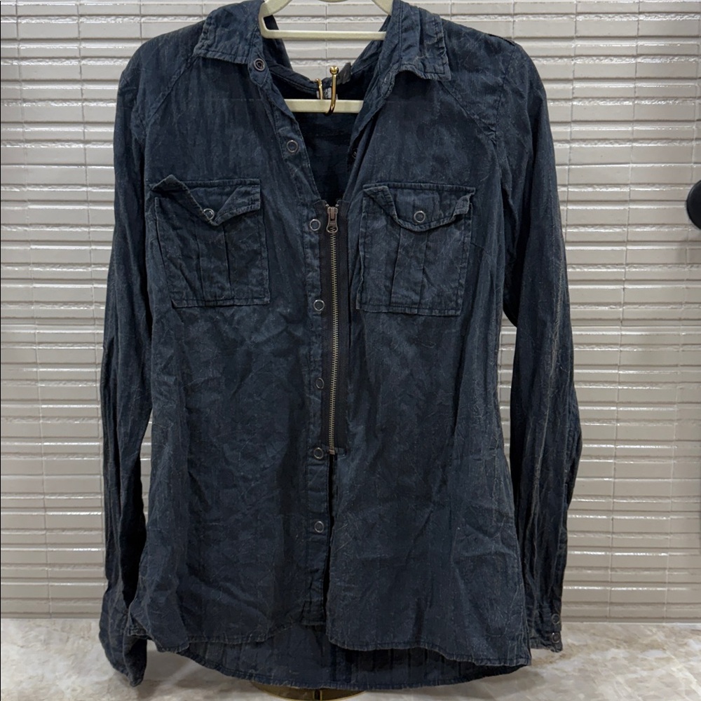 BKE Black Button Down Shirt